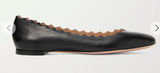 NWT CHLOÉ Lauren scalloped leather ballet flats 37.5 Photo 0