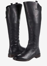 Franco Sarto Meyer Black Leather Knee High Boots Size 6 Photo 0