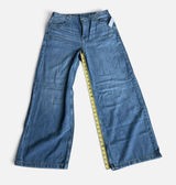 GAP UltraSoft Baggy Jeans Womens 27 4R Mid Rise Wide Leg Blue Denim NWT Photo 0