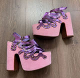 Sugar Thrillz Armed‎ With Charm Butterfly Heels 9M Sabrina Rave Concert Photo 0