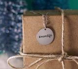 Brand New Womens Hand Stamped .925 Silver Mom Life #momlife Necklace Photo 0