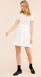 Flat White Anthropologie Twofer Tennis Dress Preppy Country Club Size XS Photo 0