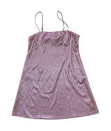 Lulus Pink Metallic Glitzer Slit Fairy Barbiecore Mini Dress | Size S Photo 0