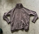 Aerie Brown Knit Turtleneck Sweater Photo 0