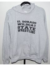 El Dorado Wildcat State Girl's Wrestling 2024 Hoodie Gray Front Kangaroo Pouch Photo 0