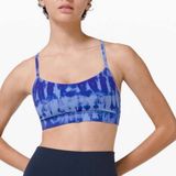 Lululemon Flow Y Bra Nulu Light Support B/C Cup‎ Game Day Blue Multi Size 4 Photo 0