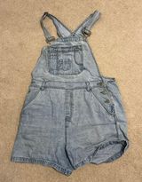 Women’s Lightwash Overalls Blue Size L Photo 0