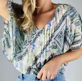 Maeve Anthropologie Maya Flutter Sleeve Top Size 12 US Photo 0