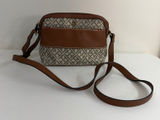 Tommy Hilfiger tan adjustable crossbody zip‎ pocket shoulder purse bag gold Photo 0