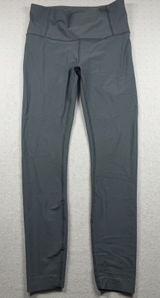 Lululemon Zoned In Tight Leggings Women’s Size 10 Blue Charcoal High Rise Photo 0