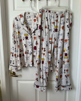 Beauty Sleep Social x Peanuts Halloween Pajama Set Plus Size XXL Photo 0