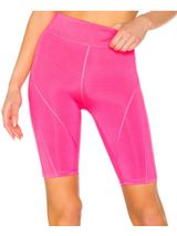 Free People Movement Biker Baby Shorts Stretch Fit Waist Slit Pocket Pink XS Photo 0