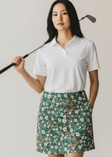 Loukeith Women Floral Print Green Skort Athletic‎ Golf Tennis Skirt Size L Photo 0