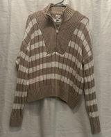 A New Day, Extra Large Taupe And Cream Sweater Photo 0