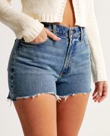 Abercrombie & Fitch curve love mom shorts 4” size 32/14 Photo 0