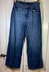 Gap Womens High Rise Wide Leg Jeans Medium Wash Blue 100% Cotton 4/27 Regular Photo 0