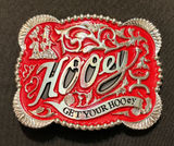 Western 4x3 Hooey Red Silver Cowboy Belt Buckle for 2'' Belt Hebilla Vaquero Unisex I have a couple of these, so let me know if you want to make a deal for more than 1. Photo 0