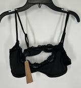 Skims Fits Everybody Lace Scoop Bralette Onyx Black Kim Kardashian Adjustable M Photo 0