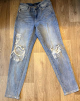 Judy Blue Classic Blue Ripped Skinny Jeans 3/26 Photo 0