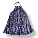 Show Me Your Mumu Purple Haze Katy Halter Mini Dress Womens Size L Boho‎ Photo 0