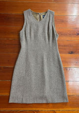 Ralph Lauren Wool Blend Tweed Herringbone Sheath Academia Jumper Dress Sz 4 ππ Photo 0