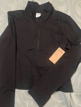 PINK Victoria's Secret Zip Up Black Tight Photo 0