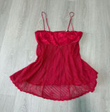 Vintage 2003 Victorias Secret Red Babydoll Slip Photo 0