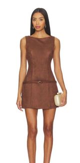 Brown Mini Revolve Dress Photo 0