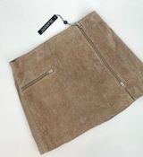 NWT Blank NYC Suede Leather Mini Skirt in Taupe Size 31 Photo 0