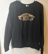 Vans black crewneck sweatshirt with leopard print Photo 0