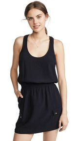 Amanda Uprichard Cargo Dress Black‎ Size P Black Athlesiure Casual Photo 0