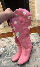 Pink heart cowboy boots  Photo 0