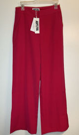 AmyLynn Alice High Waist Straight Wide Leg Pant Trouser Size L Pink NEW W/Tags‎ Photo 0