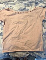 Baby pink Brandy Melville off the shoulder tee Photo 0