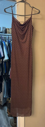 Poka dot dress Brown Size XS Photo 0