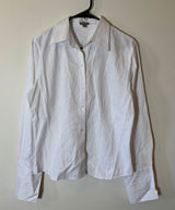 Ann Taylor Women's Button Down Long‎ Sleeve Striped Career Office Shirt Size 4 Photo 0