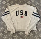 Brandy Melville White USA long sleeve top #preppy Photo 0