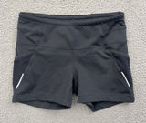 Athleta Low Rise Bike Shorts 4" Gray Athletic Athleisure Workout Women's Small Photo 0