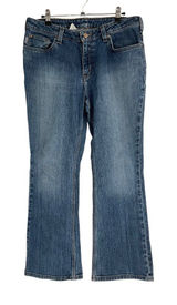 Carhartt Womens Blue Denim Bootcut Jeans 29” 7/8 Mid Rise Casual Workwear Durabl Photo 0