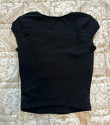 Garage Black Scoop Neck Top Photo 0