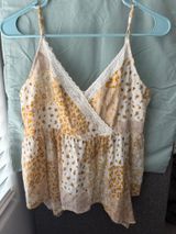 American Eagle Floral Patchwork Lace Cami Top  Photo 0