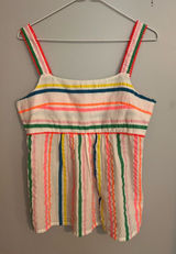 Boden‎ ‘Agnes’ Fluro Striped Cotton Sleeveless Top Size 6 Photo 0