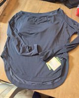 HALARA Size XS NWT Navy Blue Off Shoulder Top with built in bra Photo 0