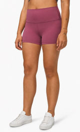 Lululemon Align Short 4" Nulu Shorts Plum High Rise Gym Yoga Active Womens 2 Photo 0