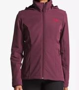 The North Face Purple Ski Jacket Weather-Resistant Hooded Photo 0