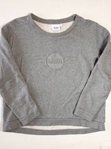 Mini Cooper Embossed 3D Wing Logo Women's Crewneck Sweatshirt BMW - L - Grey Photo 0