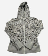 Lululemon After Asana Hoodie Not So Petite‎ Fleur Silver Spoon Womens 8 Gray Photo 0