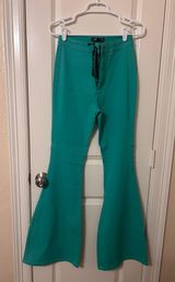 JC JQ bell bottom jeans green nwt Size L Photo 0