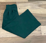 Jealous Tomato Green High Waist Wide Leg Pants Front Button Detail Pleated Sz L Photo 0