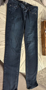 Dark wash straight down jeans Photo 0